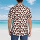 thumbnail image 4 of Fotbe A Rooster With Chickens Camisa Hawaiana para Hombre Unisex – Camisa Casual de Verano con Botones de Manga Corta de Algodón y Lino,X-Large, 4 of 7
