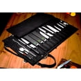 thumbnail image 2 of EVERPRIDE Chef Knife Roll Bag Holds 12 Knives and Cooking Tools – Durable, Large Knife Case Made of Canvas and Genuine Leather – Elegant Chef Bag for Professional Cooks – Knives Not Included, 2 of 8