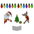 thumbnail image 1 of Car Stickers Light Bulbs Decorations Fridge Magnets Magnetic Festive Christmas DIY Replacement Creative Reflective Strip, 1 of 10