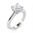 thumbnail image 4 of 2.00 Ct Excellent Cushion Diamond Bridal Rings for Women Solid 14K White Gold Size 8, 4 of 6