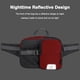 thumbnail image 4 of Hukapapa Monedero de nailon para deportes al aire libre, montañismo, ocio, mochilas de gran capacidad, bolso rojo, 4 of 5