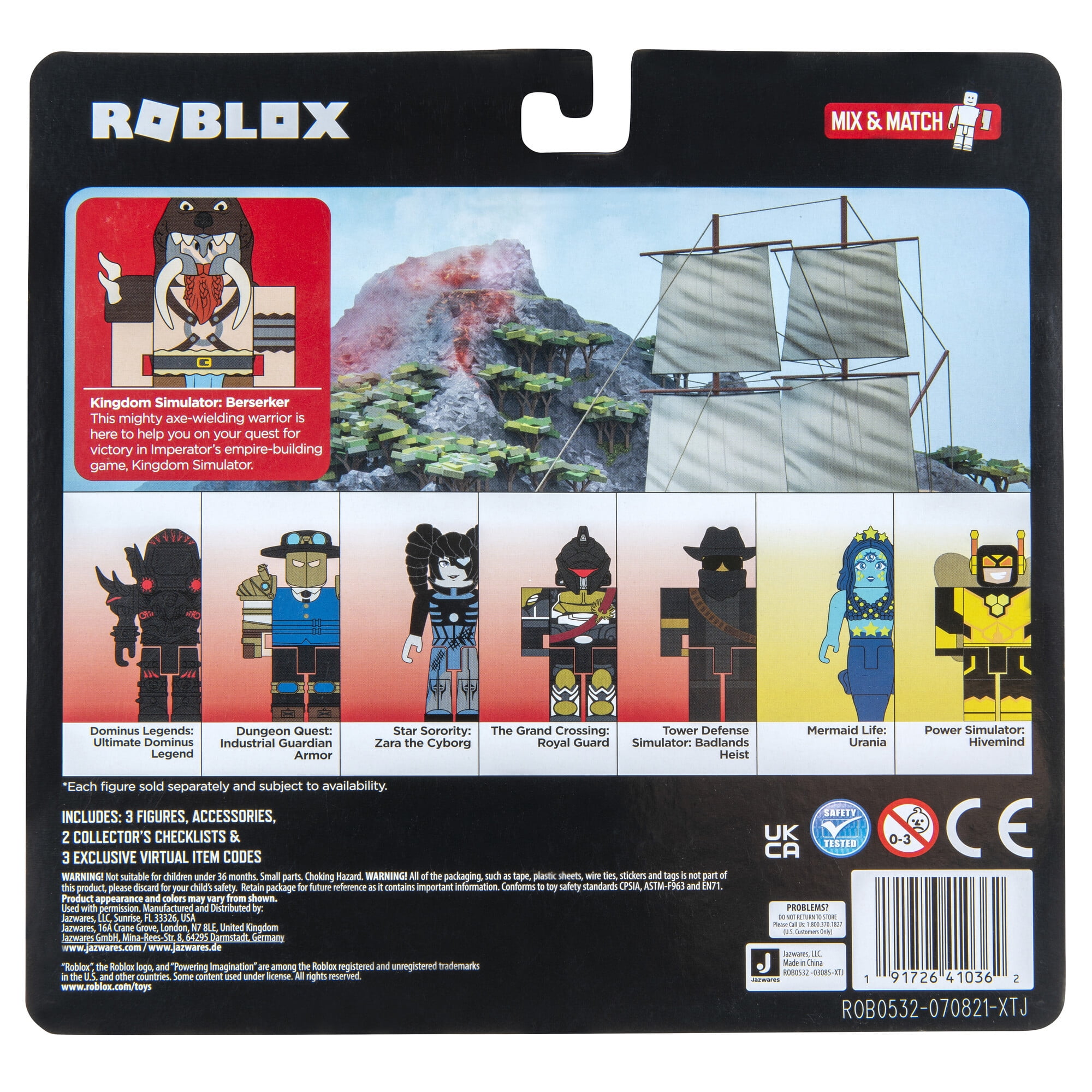 Boneco Roblox Kingdom Simulator Berserker + Código Virtual - Jazwares -  Bonecos - Magazine Luiza