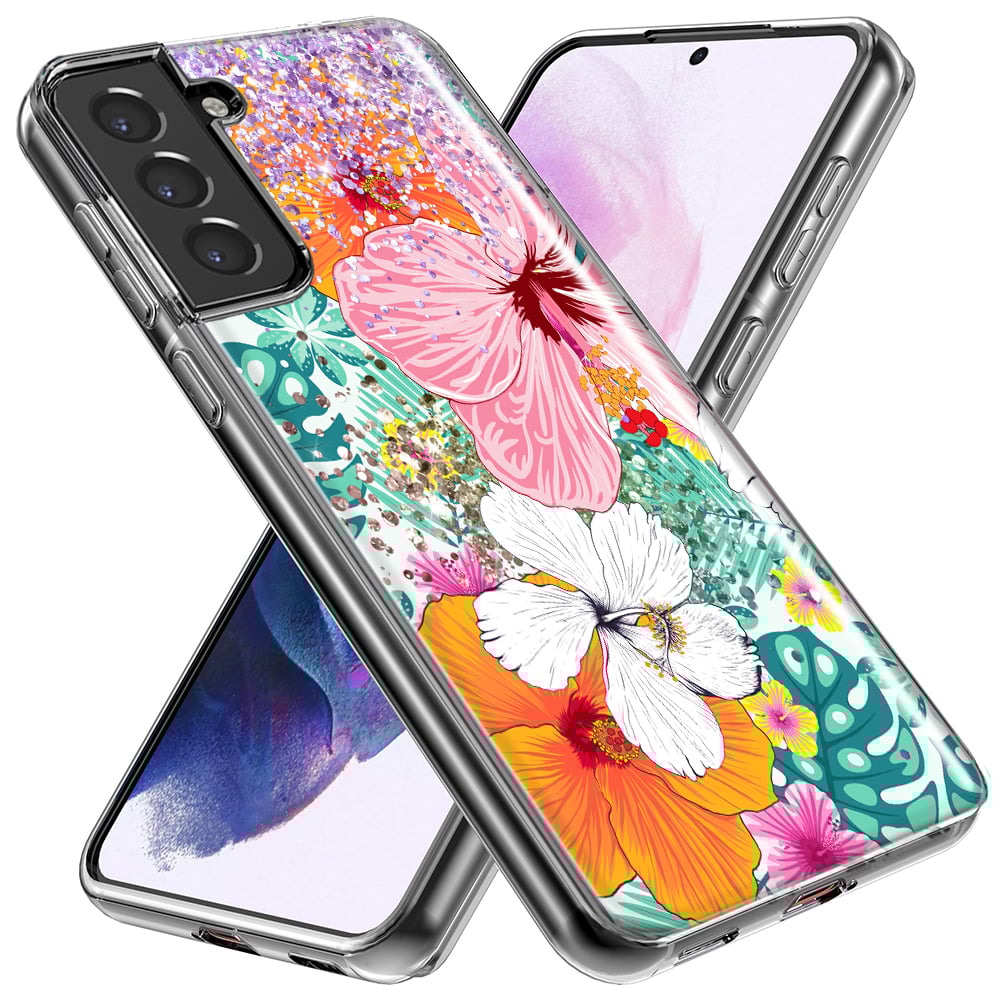 thumbnail image 2 of MUNDAZE Samsung Galaxy Note 20 Ultra Shockproof Clear Hybrid Protective Phone Case Hawaiian Vibes Hibiscus Flowers Monstera Summer Cover, 2 of 5