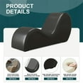 thumbnail image 5 of SCUQI Yoga Chair Curved Yoga Chaise Lounge Yoga Sofa Indoor Small Lounge Chair for Adults Stretching Exercising Relaxing Living Room Apartment Office (Black), 5 of 6