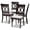 Gray, variant on Lucie Modern and Contemporary Sand Fabric Upholstered 2-Piece Dining Chair Set Set