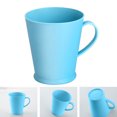 thumbnail image 3 of Dinheiro Vaso de baño con asa, vasos de plástico para cepillos de dientes para parejas, 3 of 5