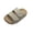Beige, variant on Girls Boys Platform Slide Sandals Adjustable Straps Plush Soft Insole Slides Non Slip Shoes Outdoor Casual Summer Shoes Brown