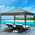 thumbnail image 6 of SANOPY 10' x 10' Pop Up Canopy Tent with 4 Removable Waterproof Sidewalls, With 4 x Ropes & 8 x Stakes, Instant Commercial Portable Canopy Tent, UV Protection for Outdoor Events, Camping, 6 of 12