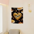 thumbnail image 4 of Creowell S'mores Heart Chippy Home Wall Tapestry Art 100% Polyester 30x40in, 4 of 5