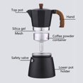 thumbnail image 4 of Portable Espresso Maker Pot Aluminum Coffee Brewer Percolator top , 150ml, 4 of 8