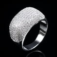 thumbnail image 6 of Women's Vintage Flower Ring with Micro-inlaid Diamond Accent Fashion Personality Ring Luxury Electroplated Ring for Women Anniversary Ring Party Jewelry, 6 of 7