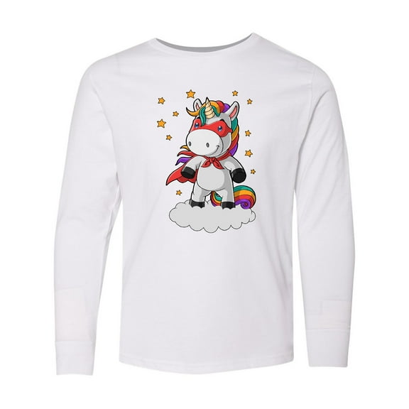 Inktastic Super Unicorn Long Sleeve Youth T-Shirt