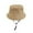Khaki, variant on Head Circumference Children's Fisherman Hat Solid Color Light Plate Basin Hat Adjustable Pure Children's Hat for Both Boys and Girls Hiking Kids Gear 2-6 Years