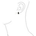 thumbnail image 5 of Bling Jewelry Unisex Unisex Simple Wide Huggies Mini Hoop Earrings Black Stainless Steel, 5 of 8