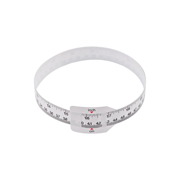 Cinta métrica de cabeza de 60cm/24 pulgadas, equipo de uso sencillo, medidor de ancho, regla Flexible Universal, herramienta de circunferencia ligera kusrkot Regla de medición de cabeza