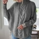 thumbnail image 2 of Suéter casual de manga larga Fridja con cuello alto y manga murciélago para mujer Talla M, 2 of 5