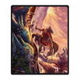 thumbnail image 2 of CADecor Painting Style Blanket Fleece Throw Blanket for Sofa or Bed 58x80 inches, 2 of 3