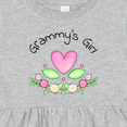 thumbnail image 4 of Inktastic Grammy's Girl Heart Flowers Girls Baby Dress, 4 of 5