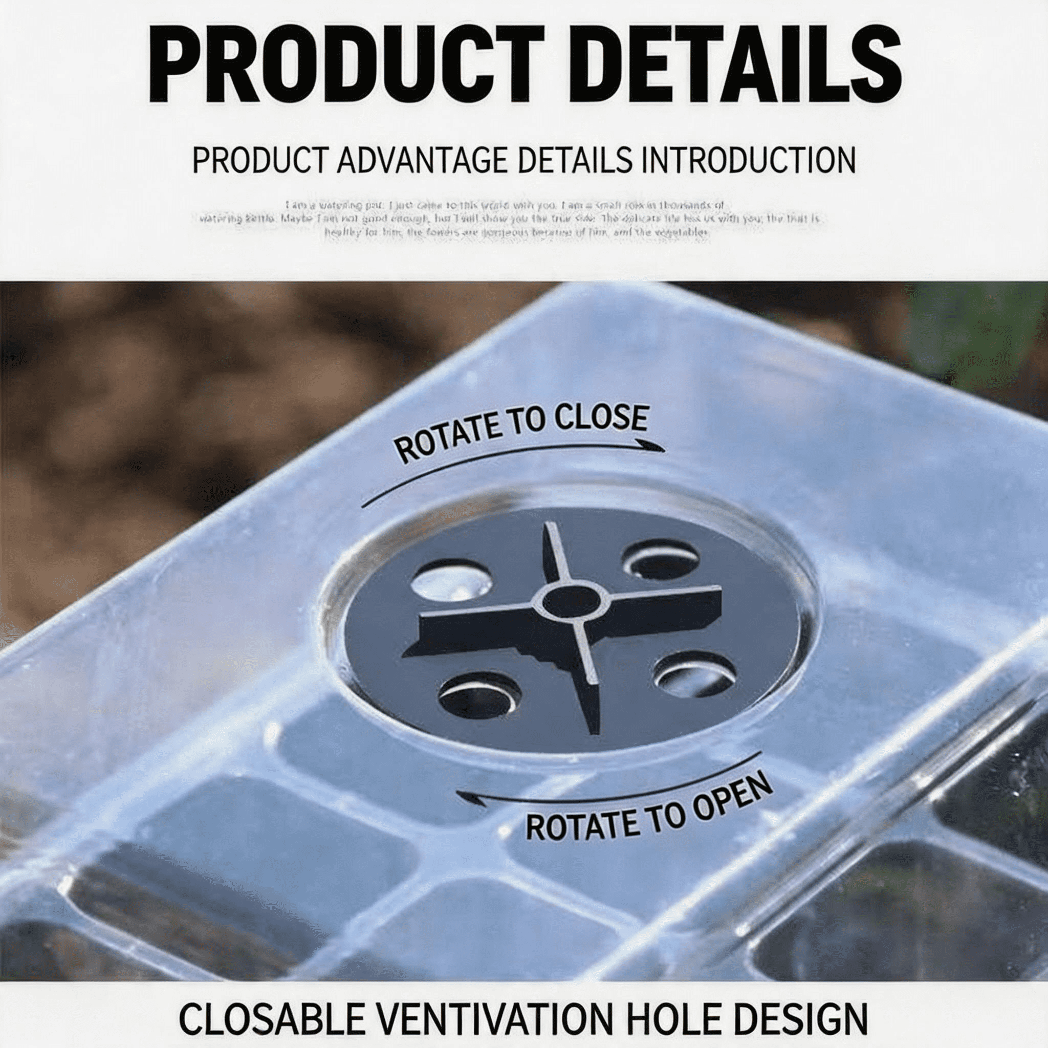 Seed Starter Tray Kit, 6-Piece Humidity Controlled Trays and 90 Eco-Friendly Coco Coir Pellets, Seedling Germination Station with Dome for Indoor Garden and Vegetables