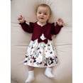 thumbnail image 4 of BemeyourBBs Toddler Baby Girls Sets Sleeveless Dress with Long Sleeve Cardigan, 4 of 9