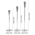 thumbnail image 3 of Qholemyo Set Of 3 Sleek Gold European Candleholder Tabletop Ornament Home Decor For Wedding Candlelit Dinner, 3 of 6