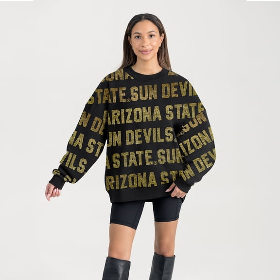 Women's Gameday Couture  Black Arizona State Sun Devils Hype Era Sweatshirt