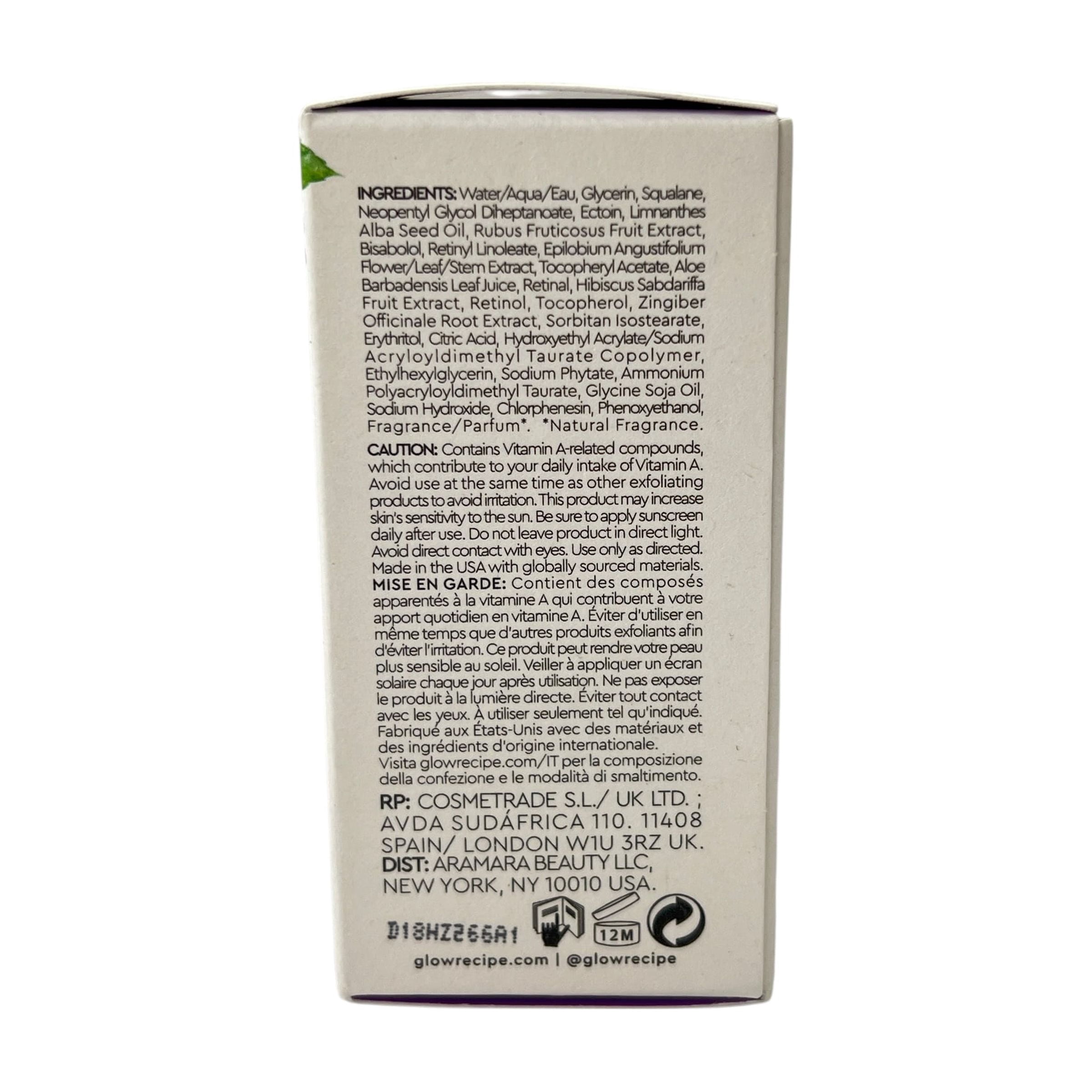 Glow Recipe Gentle Blackberry Retinol Night Serum, 1 fl oz