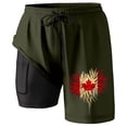 thumbnail image 3 of WILLBEST Pantalones Cortos Deportivos para Hombre, de Verano, con Estampado de Moda, de Doble Capa Interior, para Playa y con Bolsillo, 3 of 3