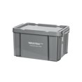 thumbnail image 4 of Camping Storage Box with Lid Space Saving Industrial Stackable Storage Container Gray, 4 of 9