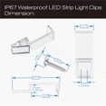 thumbnail image 2 of Clips de montaje transparentes para tiras LED ATB, 100 unidades, IP67, 2 of 9
