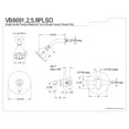 thumbnail image 5 of Kingston Brass VB8695PLSO Single-Handle Pressure Balanced Shower Faucet, Oil Rubbed Bronze, 5 of 7