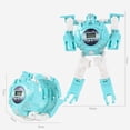 thumbnail image 3 of Children's Cartoon Deformation Robot Toy Electronic Watch Puzzle Kids Holiday Gift Christmas Present(Yellow), 3 of 6