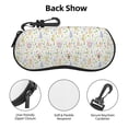 thumbnail image 3 of Xecao Flower Rabbit for Eyeglass Case Soft Shell, Portable Sunglass Case, Fashionable Eyeglass Case with Zipper, Lightweight, 3 of 6