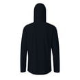 thumbnail image 3 of Havenx Mens Uv Protection Shirts Long Sleeve Upf 50+ Shirt with Mask Hooded Uv Protection Rash Guard Thumbhole Hiking Running Swim Athletic Workout Blouses,Black L, 3 of 5