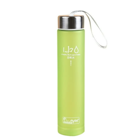 

Outdoor Camping Cup Creative Frosted Colorful Plastic Straight Bottle