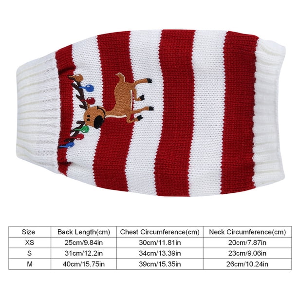 Suéter De Acrílico Suave Para Mascotas, Lindo Jersey Con Patrón De Jirafa, Ropa De Invierno Para Perros Pequeños, Gatos, Cachorros, Con Diseño De Rayas Para Regalo De Navidad,