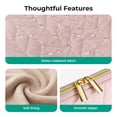 thumbnail image 6 of BAGSMART Laptop Sleeve for 13-13.3" Notebook, Protective Soft Padded Zipper Cover Carrying Computer Bag with Pocket, Compatible with MacBook Air/Pro Chromebook Tablet Ultrabook 14 inch, Quilted Pink, 6 of 10