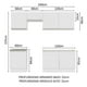 thumbnail image 5 of Cocina Integral MADESA 240 cm Blanco Glamy, 5 of 9