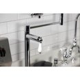 thumbnail image 4 of Kingston Brass KS4701PL Metropolitan Deck Mount Pot Filler Faucet, Polished Chrome, 4 of 7