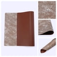 thumbnail image 5 of REGALWOVEN Rectangle Placemats Set of 6 Vinyl Placemats for Table Decor Washable Heat Resistant Table Placemats Wipeable Table Mat Bronze 17.7x11.8inch, 5 of 6