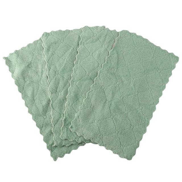 20 Pack Kitchen Dish Cloth, Absorbent Microfiber Cleaning Cloth for Cleaning Dishes, Kitchen, Bathroom(Gray & Green)
