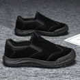 thumbnail image 4 of Black Men Fashionable Casual Outdoor Sports Round Toe Plus Size Spring Summer Work Safety Comfortable Hiking Sneakers, 4 of 9