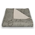 thumbnail image 3 of Creative Products Green Leaf Pattern 50 x 60 Coral Fleece Blanket, 3 of 3