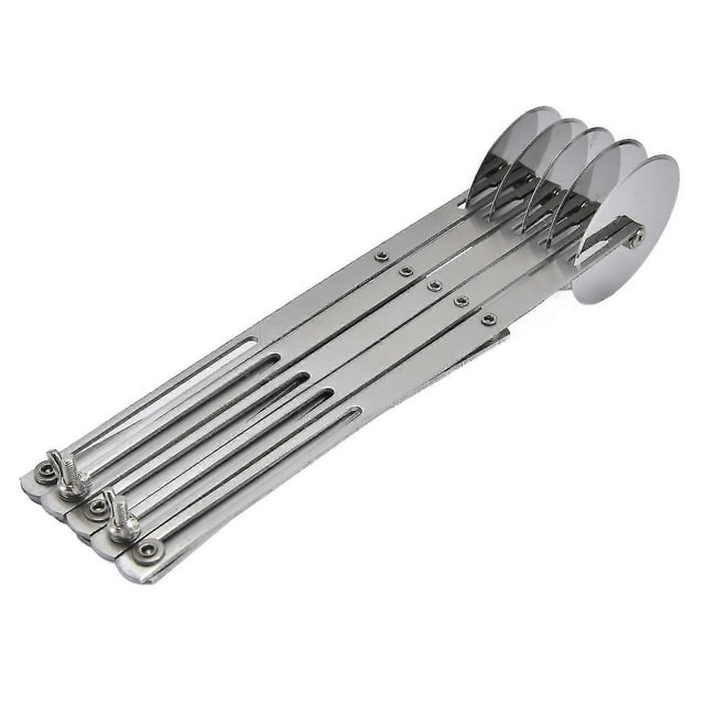 Stainless Steel Pastry Cutter with 5 Wheels - Multifunctional Dough Wheel Cutter for Accurate and Sa