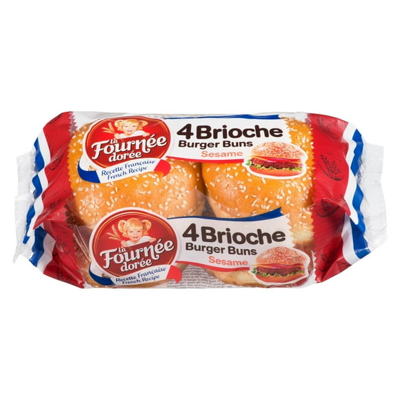 Le Fournée Dorée Burger Buns Brioché avec Sésame Brioche Burger Bun sesame