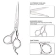 thumbnail image 2 of Estbridge Hair Cutting Scissors Haircut Shears  Professional Barber Hair Trimming Razor Edge Scissor Japanese Stainless Steel 6.5 inch, 2 of 2