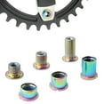 thumbnail image 4 of 5pcs Crankset Bolts Crank Bolts Bike Chainring Bolts Crank Screws Nuts, 4 of 10