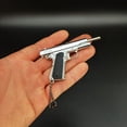 thumbnail image 4 of Llavero colgante de regalo con modelo de pistola de metal completo de 1911 en plata brillante a escala 1:3, 4 of 5