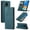 Blue, variant on ETFAST Leather Wallet With Card Holder Zipper Phone Case For Redmi Note 9 Pro Max 9S Nord High Quality Leather Phone Case