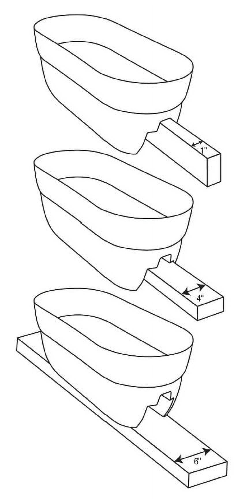 Bloomers Self-Watering Rail Planter Grow Box - 24 Inch Weatherproof Resin Planter for Up to 6 Inch Railings - White